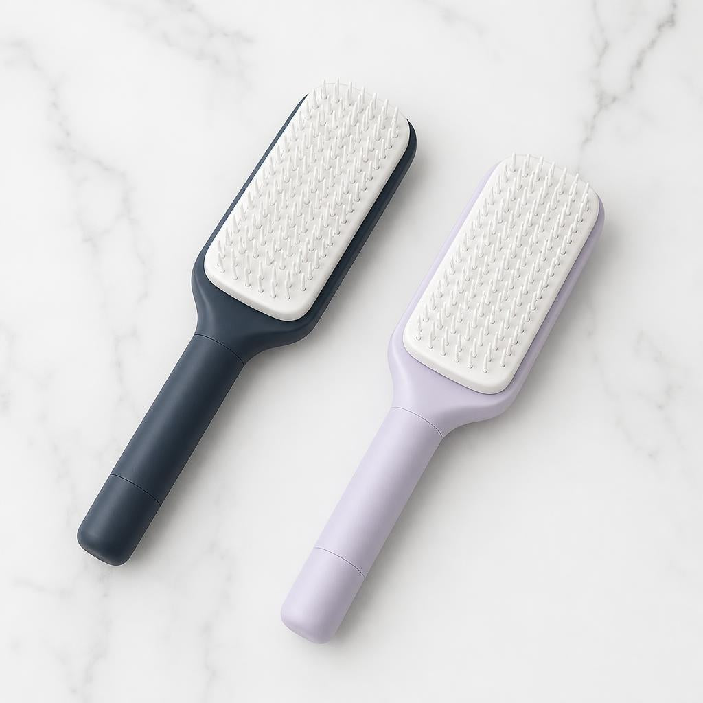 Axolven CleanBrush en gris y morado