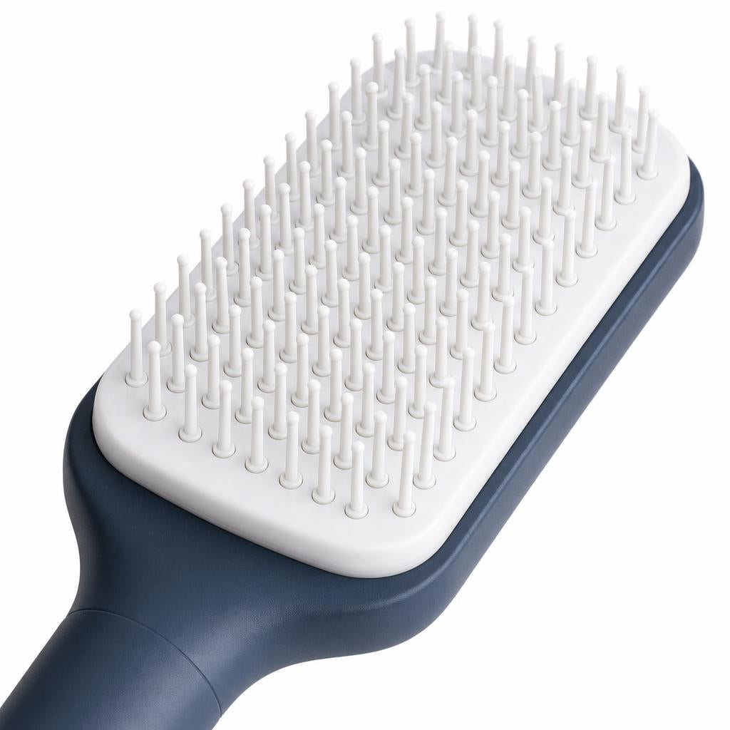 Detalle de las cerdas retractiles de Axolven CleanBrush